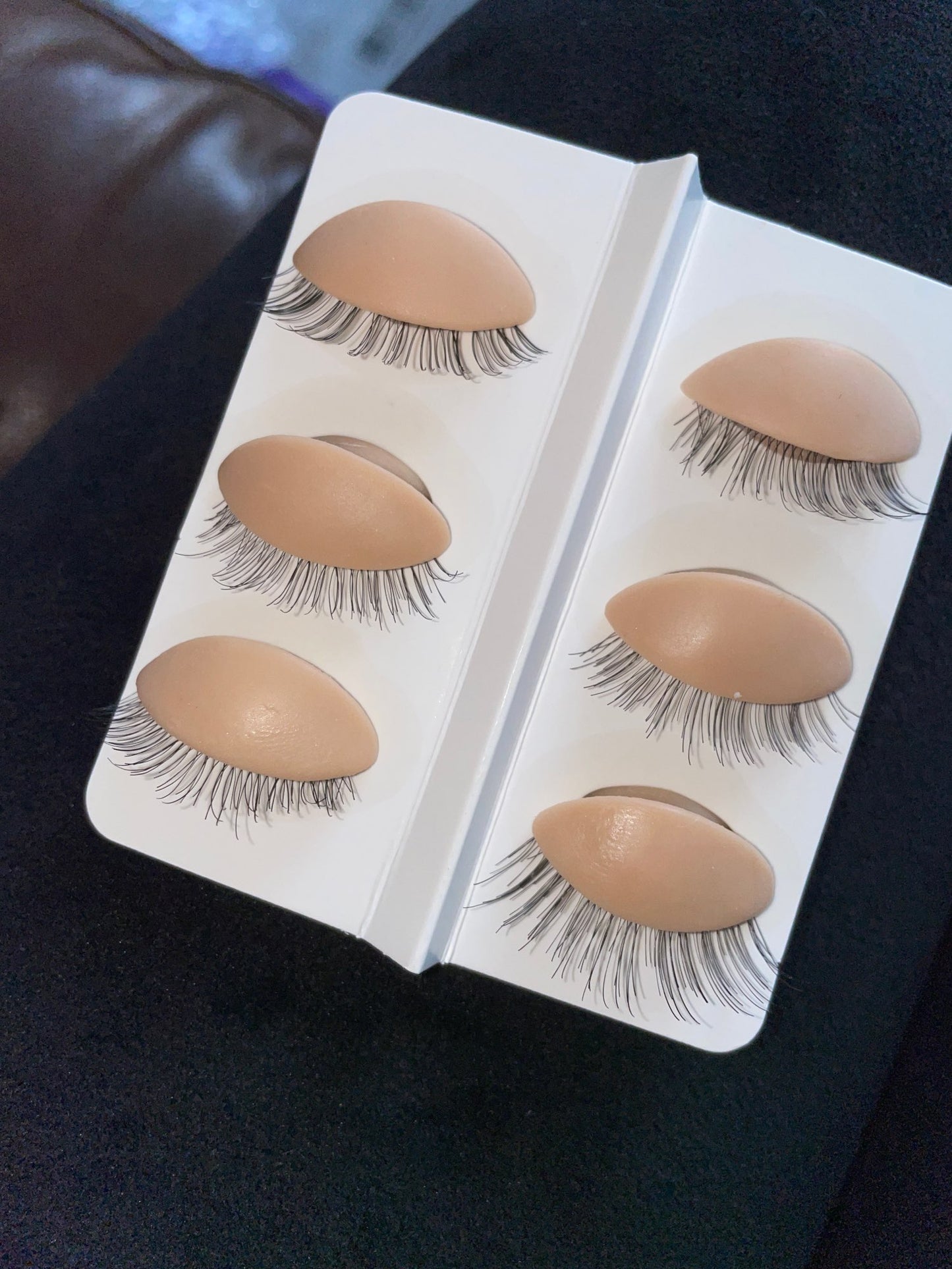 Training lashes Mannequin head with eyelids