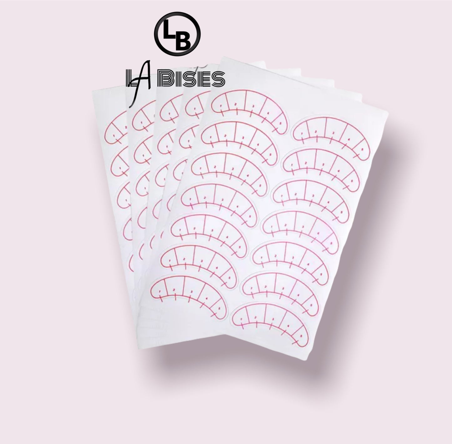 Lash map sticker