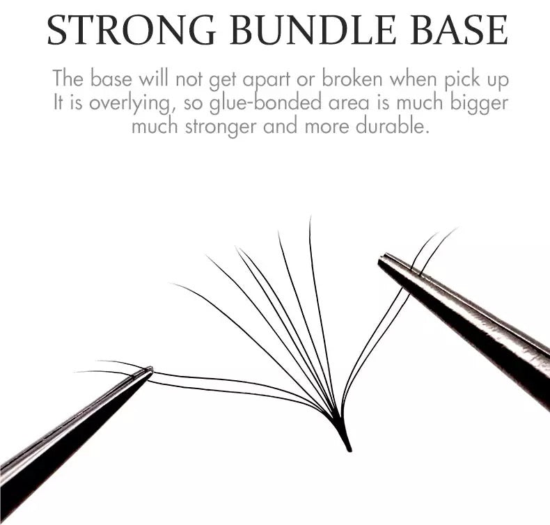 6D - 1000 Fans D Curl - 0.07mm Pre-handmade Volume Fan Eyelash Extensions Supply
