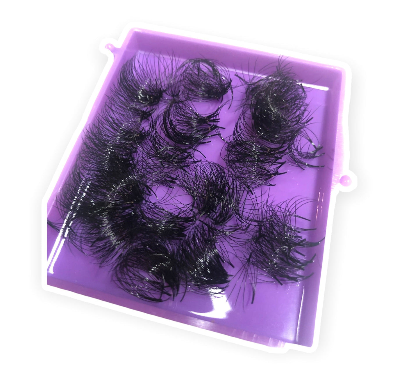 4D - 500 Fans D Curl -0.1mm Pre-handmade Volume Fan Eyelash Extensions Supply