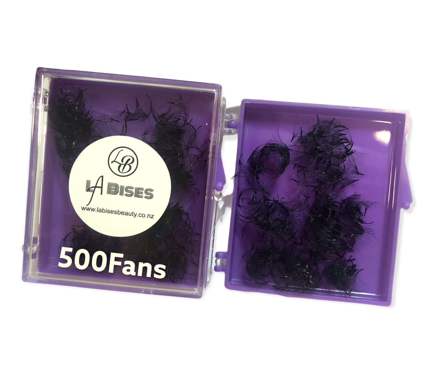 8D - 500 Fans - CC Curl -0.07mm Pre-handmade Volume Fan Eyelash Extensions Supply