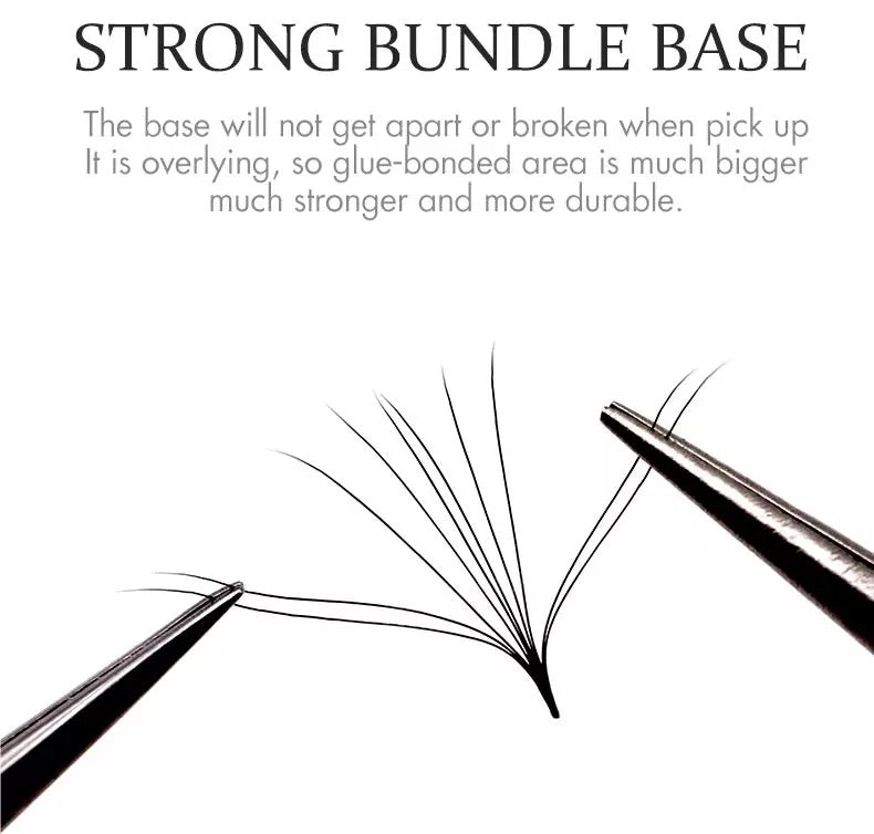 6D - 1000 Fans CC Curl - 0.07 mm Pre-handmade Volume Fan Eyelash Extensions Supply