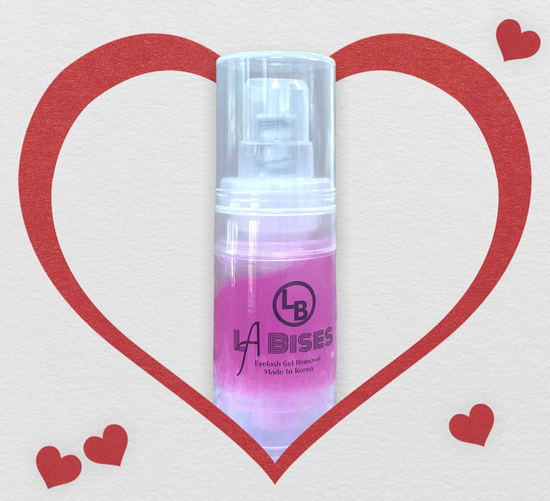 BUNDLE: 5 La Bises fast Eyelash Extensions Gel removal Pink