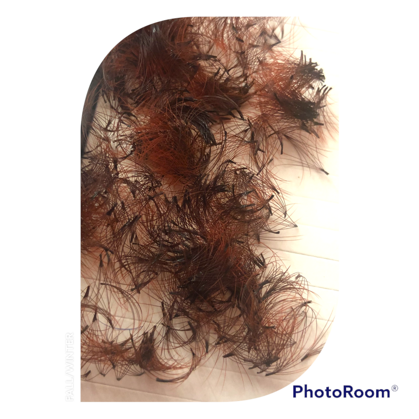 Ombré Red lashes - 6D premade 300 fans- Eyelash Extensions