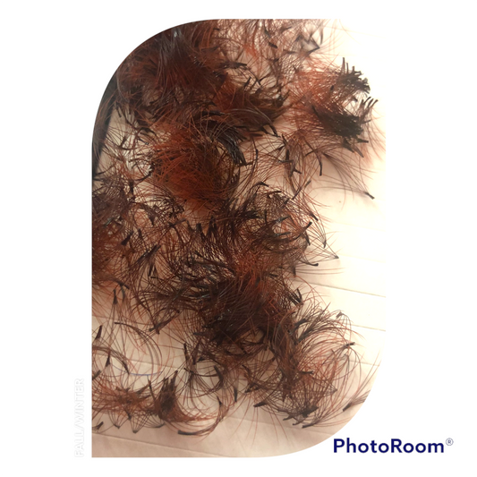 Ombré Red lashes - 6D premade 300 fans- Eyelash Extensions