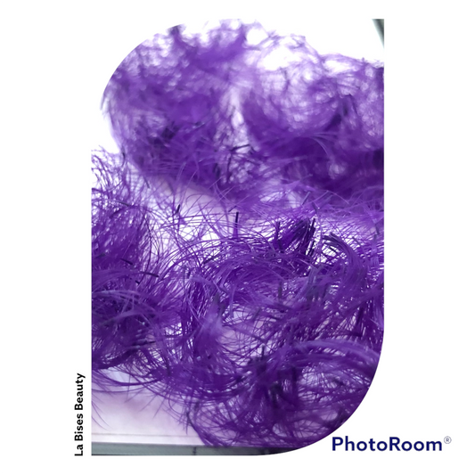 Purple lashes - 6D premade 300 fans- Eyelash Extensions