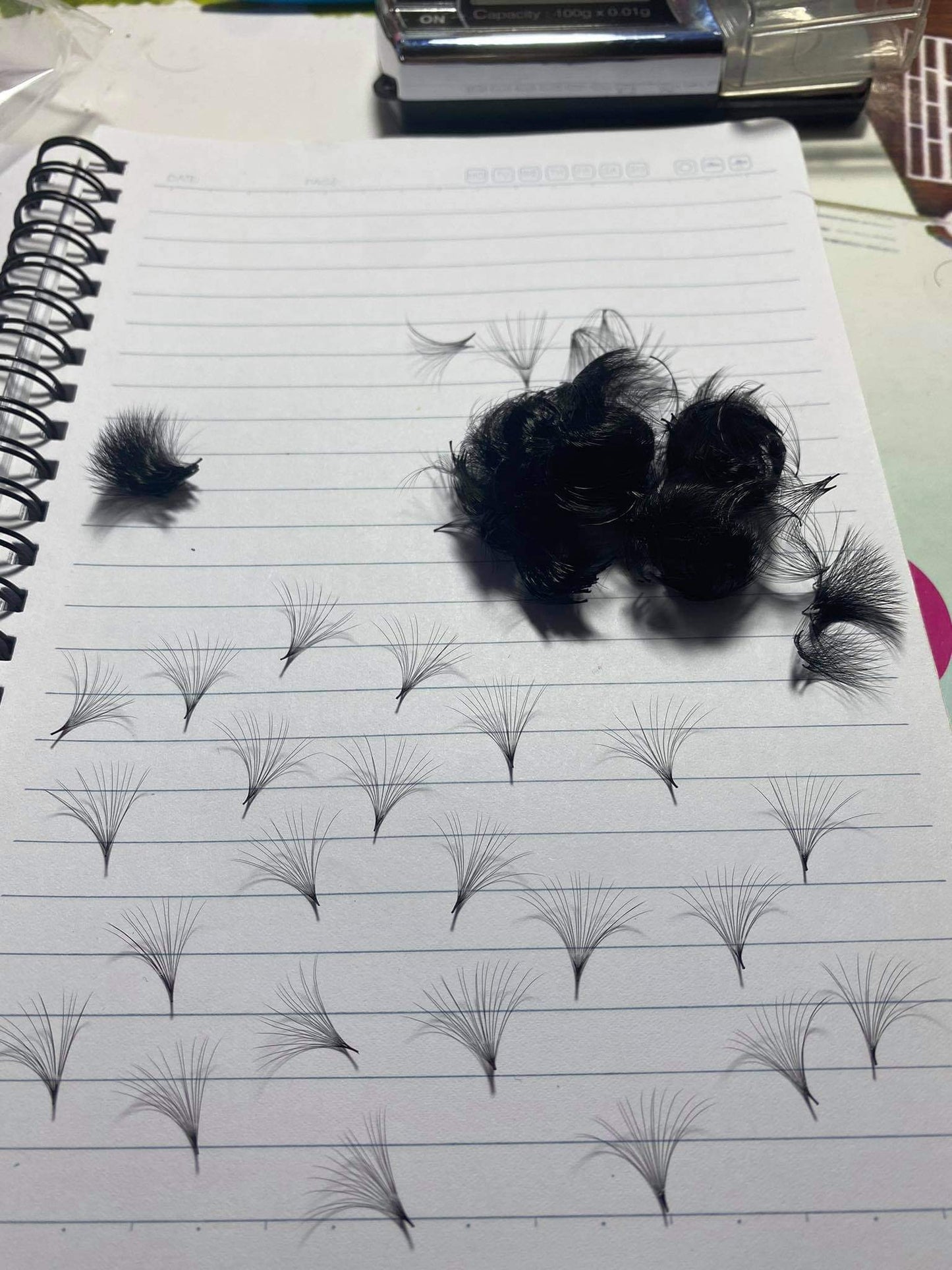 25D Pre-handmade Superior Fan - 20-25D- 0.03MM - 500 Fans C Curl single length 500 FANS Eyelash Extension