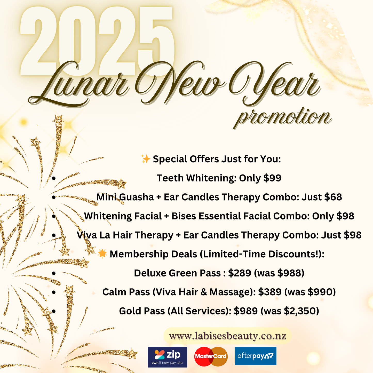 Lunar New Year Sale at La Bises Beauty Clinic!