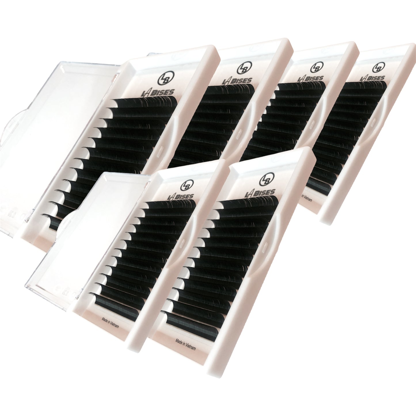 BUNDLE: 6 Classic Lashes trays C Curl/ Eyelash Extensions Supply