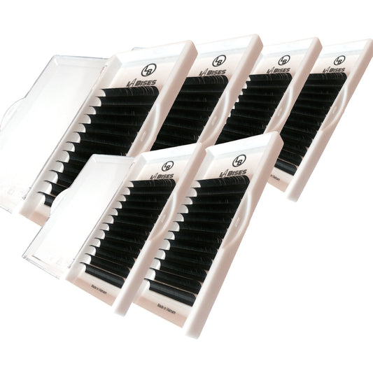 BUNDLE: 6 Classic Lashes trays D Curl / Eyelash Extensions Supply